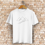 Bergsilhouette T-Shirt – Line Art