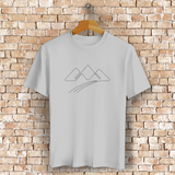 Bergsilhouette T-Shirt – Line Art