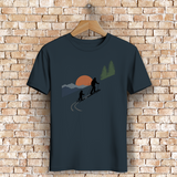 Skilanglauf T-Shirt – Spuren im Schnee