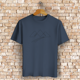 Bergsilhouette T-Shirt – Line Art