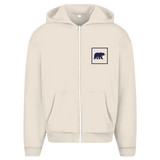 Bär Oversize Zipper Hoodie – Minimal Edition
