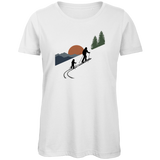 Damen T-Shirt Skilanglauf – Spuren im Schnee