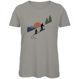 Damen T-Shirt Skilanglauf – Spuren im Schnee