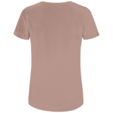 Damen T-Shirt Bergsilhouette – Line Art