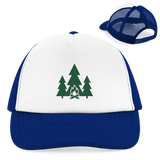 Outdoor Trucker Cap – Lagerfeuer & Tannen Edition