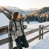 Damen T-Shirt Skilanglauf – Spuren im Schnee