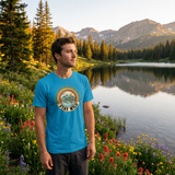 Stay Wild T-Shirt – Bergsee Retro | Bio Herren Outdoor