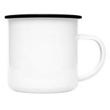 WildfireInfinity Emaille Tasse – Bär am Lagerfeuer